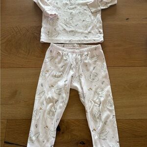Noomie- Kids Swan Print Pajama Set